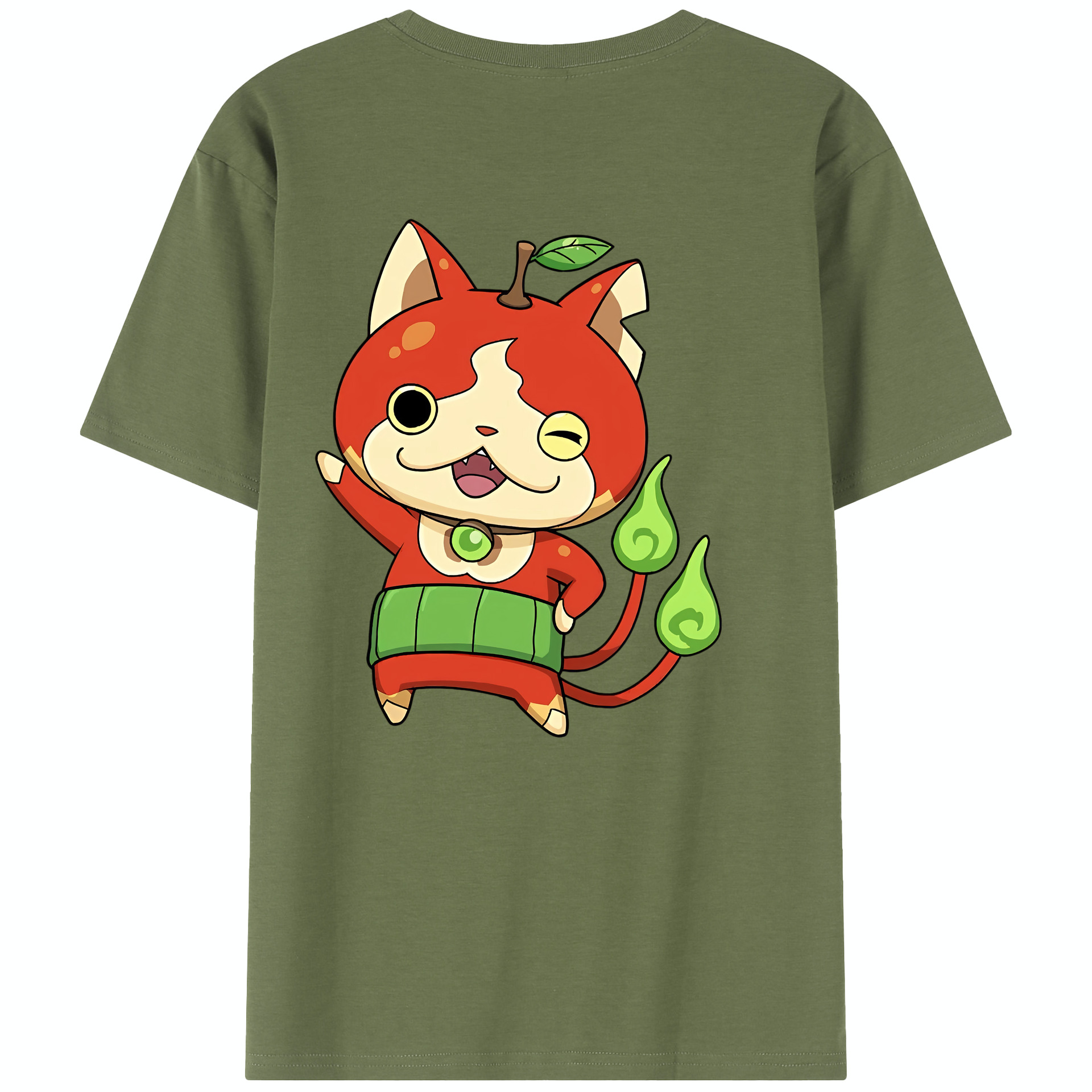 （画像用） 妖怪ウォッチ Yo-kai Watch 綿100％半袖Tシャツ（背面プリント）